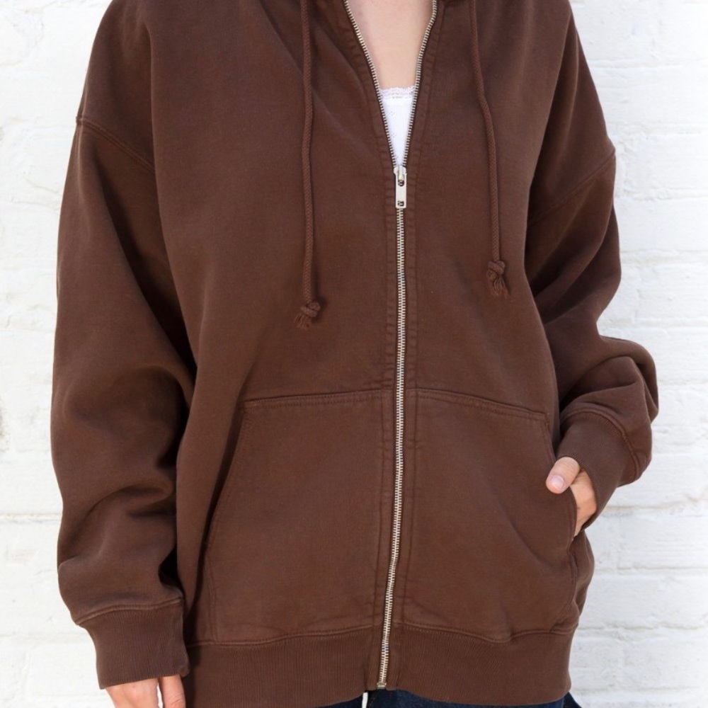 brandy brown zip up